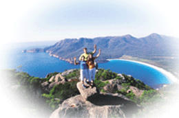 Freycinet National Park - Wineglass Bay with the courtesy of Tourism Tasmania